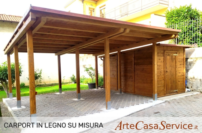 carport con casetta 2000 ok